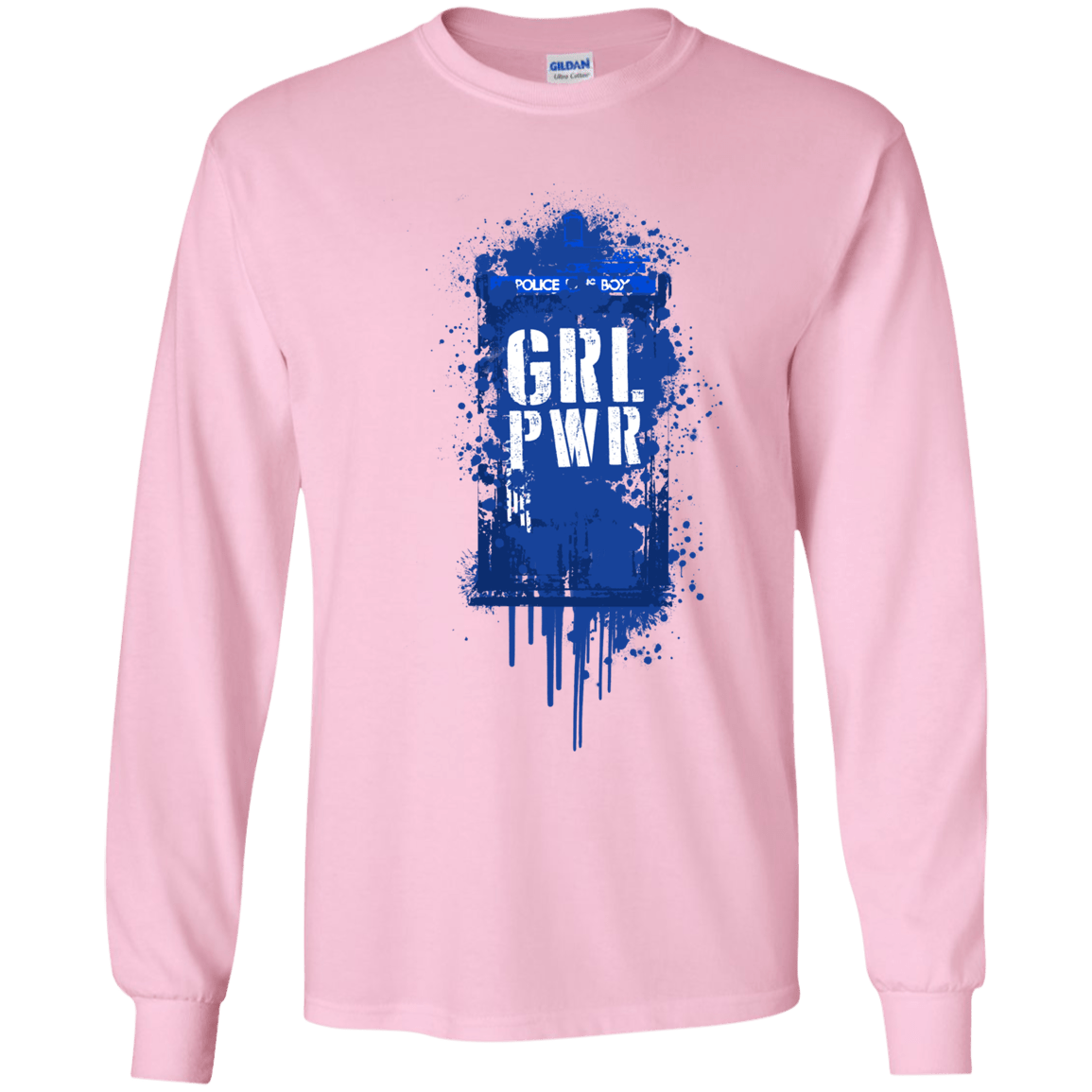 T-Shirts Light Pink / YS Girl Power Youth Long Sleeve T-Shirt