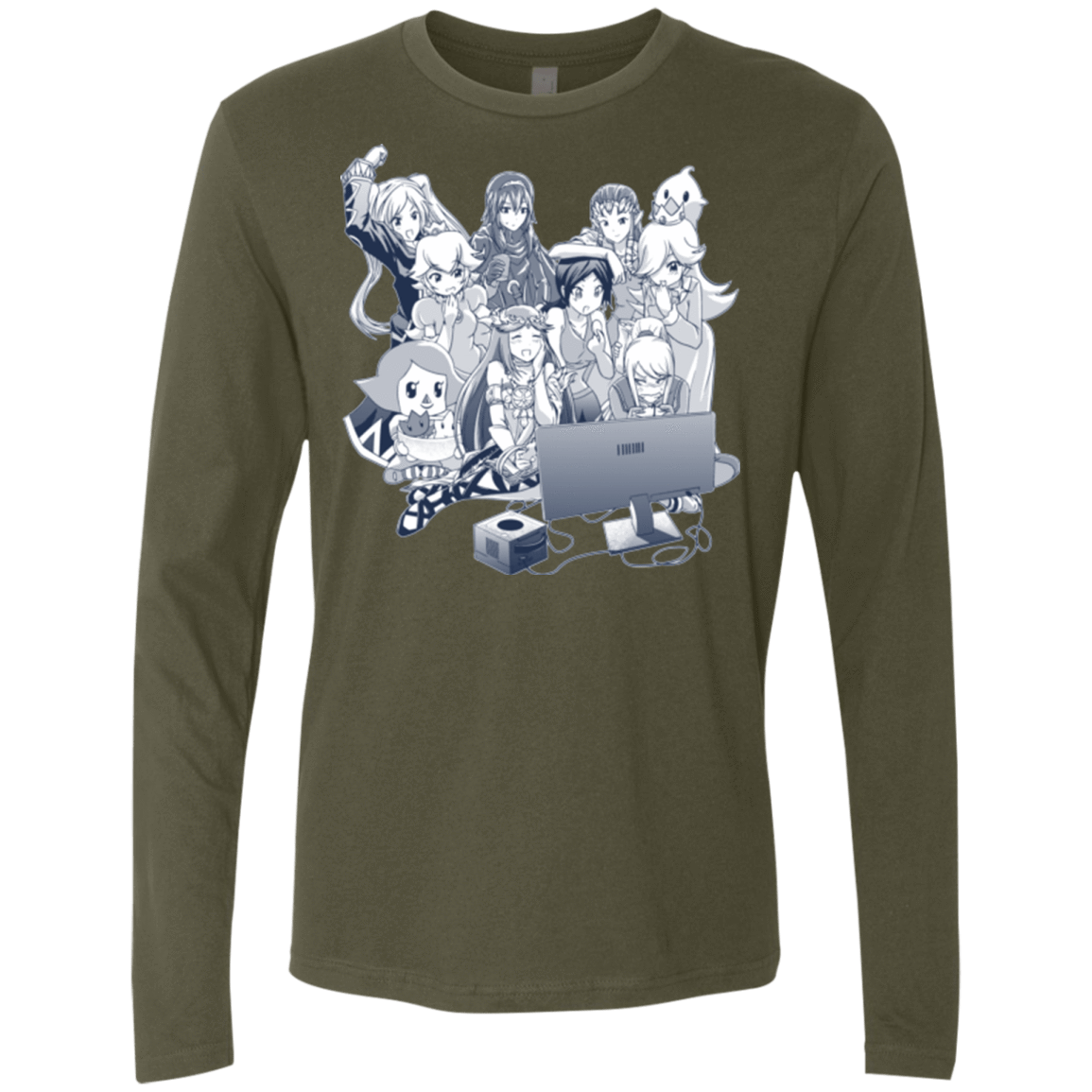 T-Shirts Military Green / Small Girls Night Out Men's Premium Long Sleeve