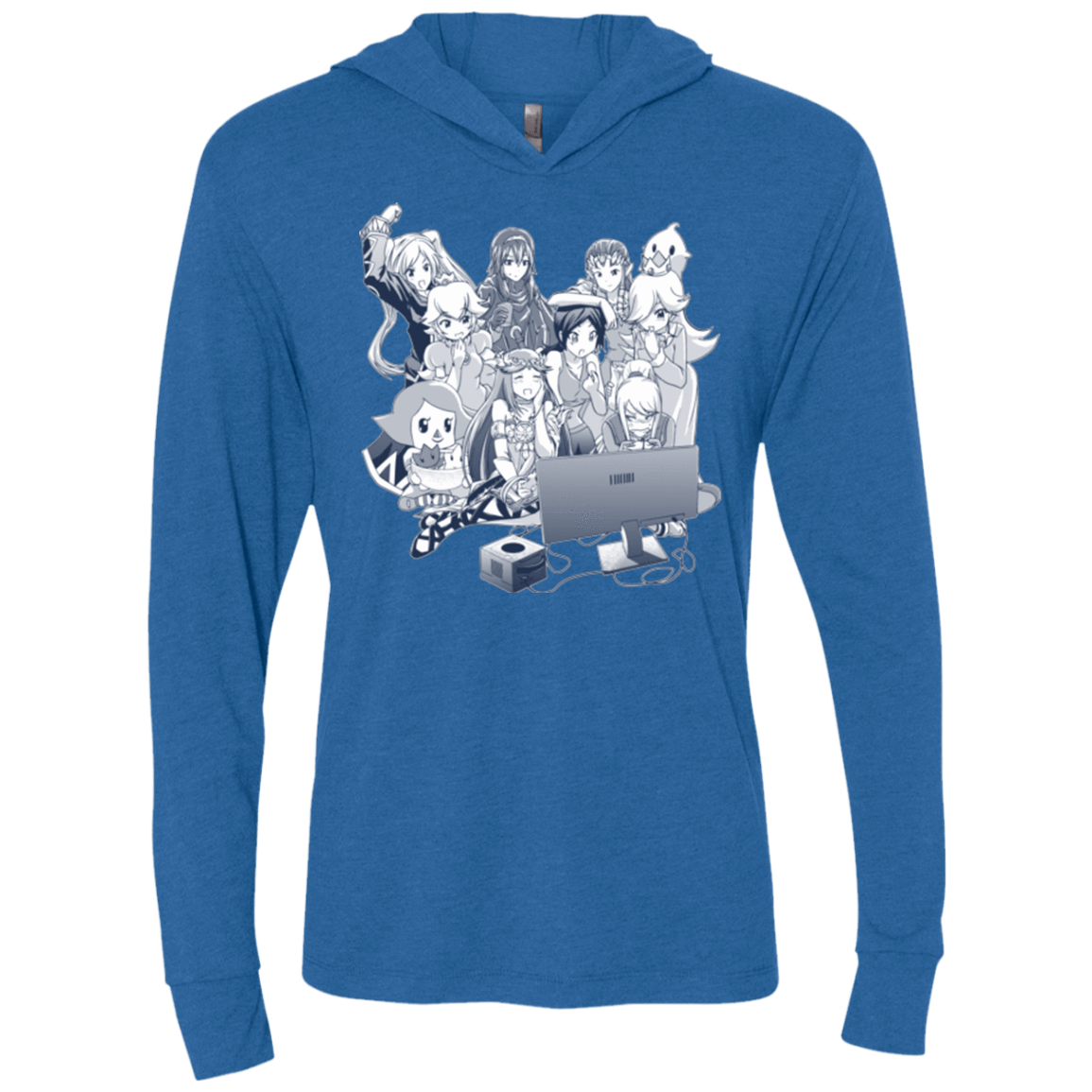 T-Shirts Vintage Royal / X-Small Girls Night Out Triblend Long Sleeve Hoodie Tee