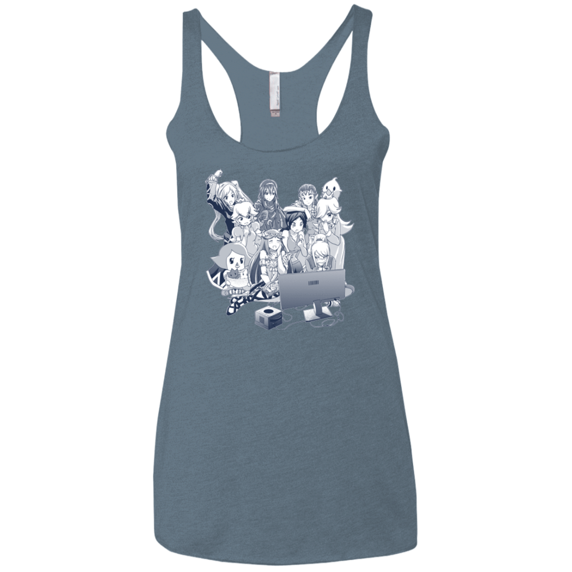 T-Shirts Indigo / X-Small Girls Night Out Women's Triblend Racerback Tank