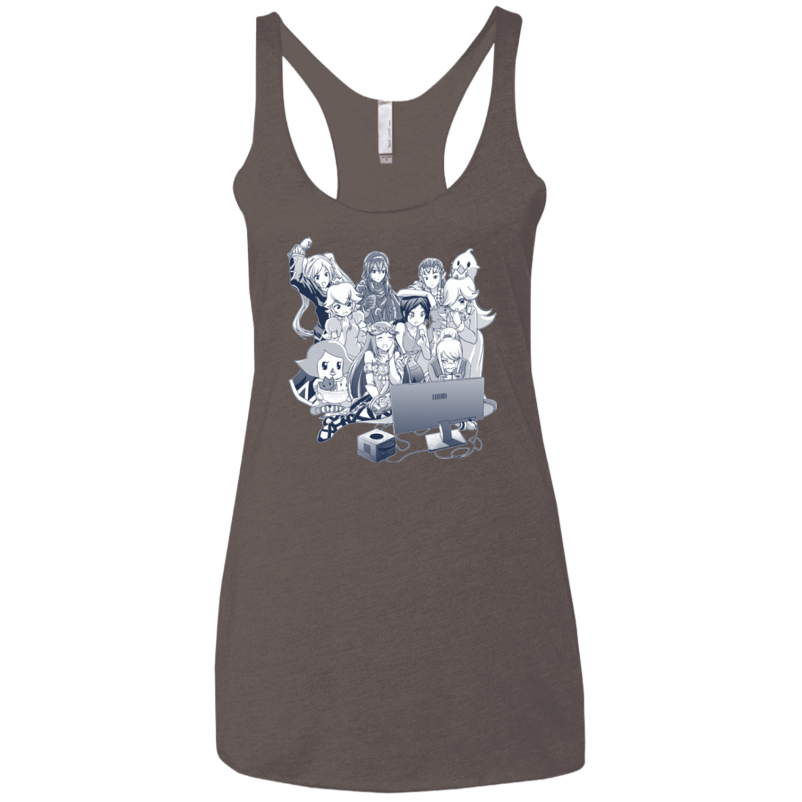 T-Shirts Macchiato / X-Small Girls Night Out Women's Triblend Racerback Tank