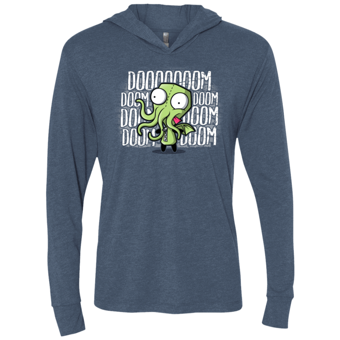 T-Shirts Indigo / X-Small GIRTHULHU Triblend Long Sleeve Hoodie Tee