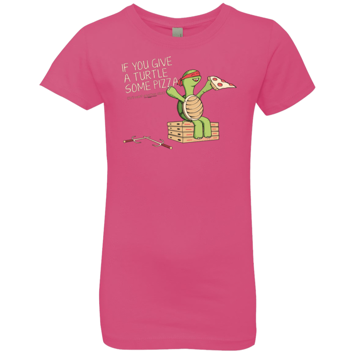 T-Shirts Hot Pink / YXS Give a Turtle Girls Premium T-Shirt