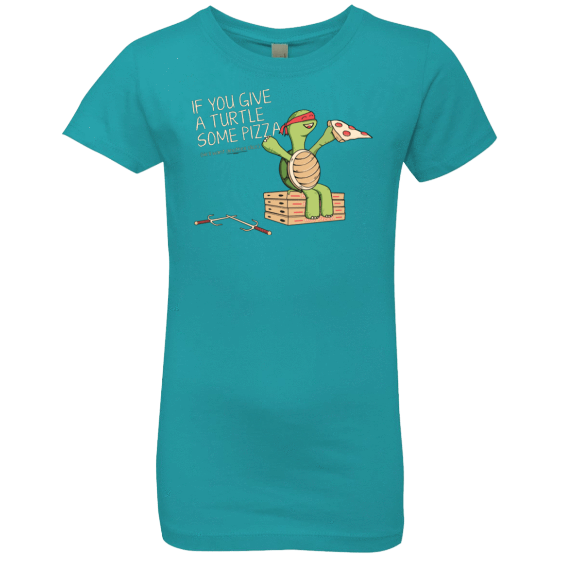 T-Shirts Tahiti Blue / YXS Give a Turtle Girls Premium T-Shirt