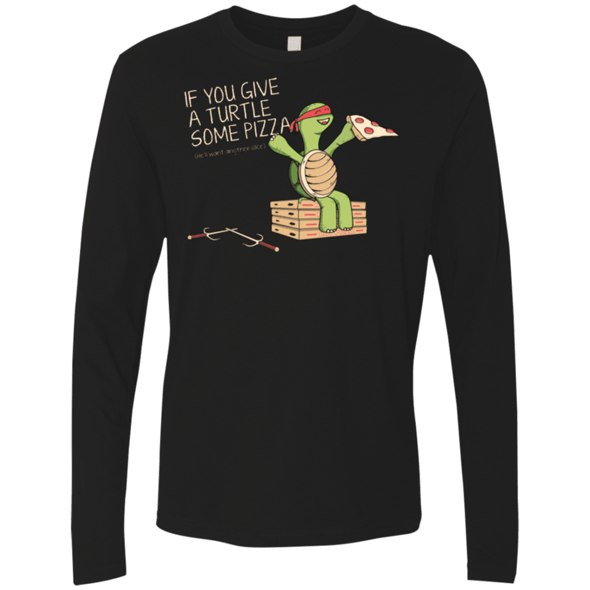 T-Shirts Black / Small Give a Turtle Men's Premium Long Sleeve