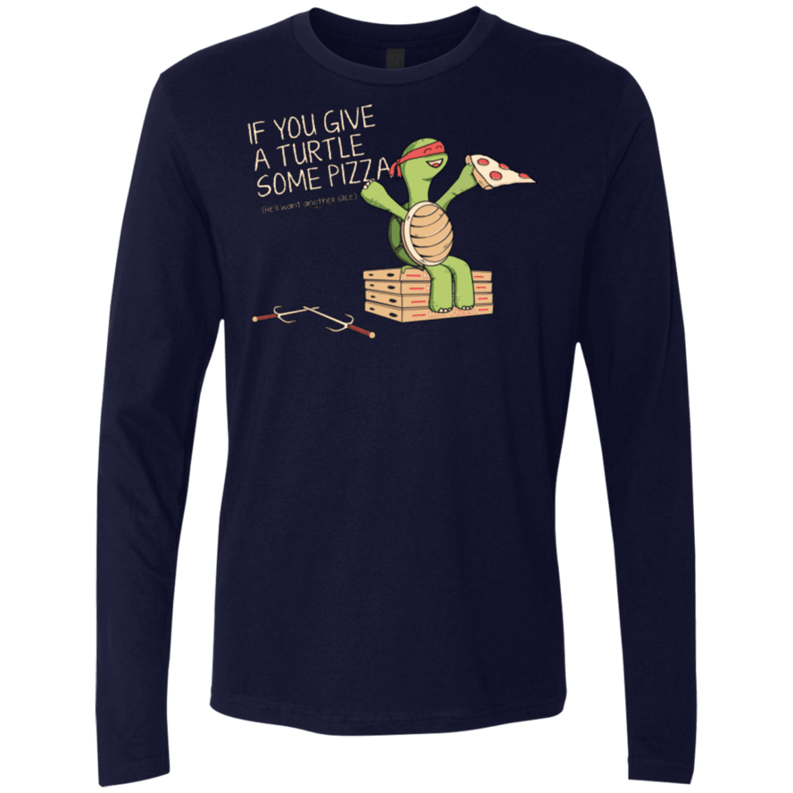 T-Shirts Midnight Navy / Small Give a Turtle Men's Premium Long Sleeve