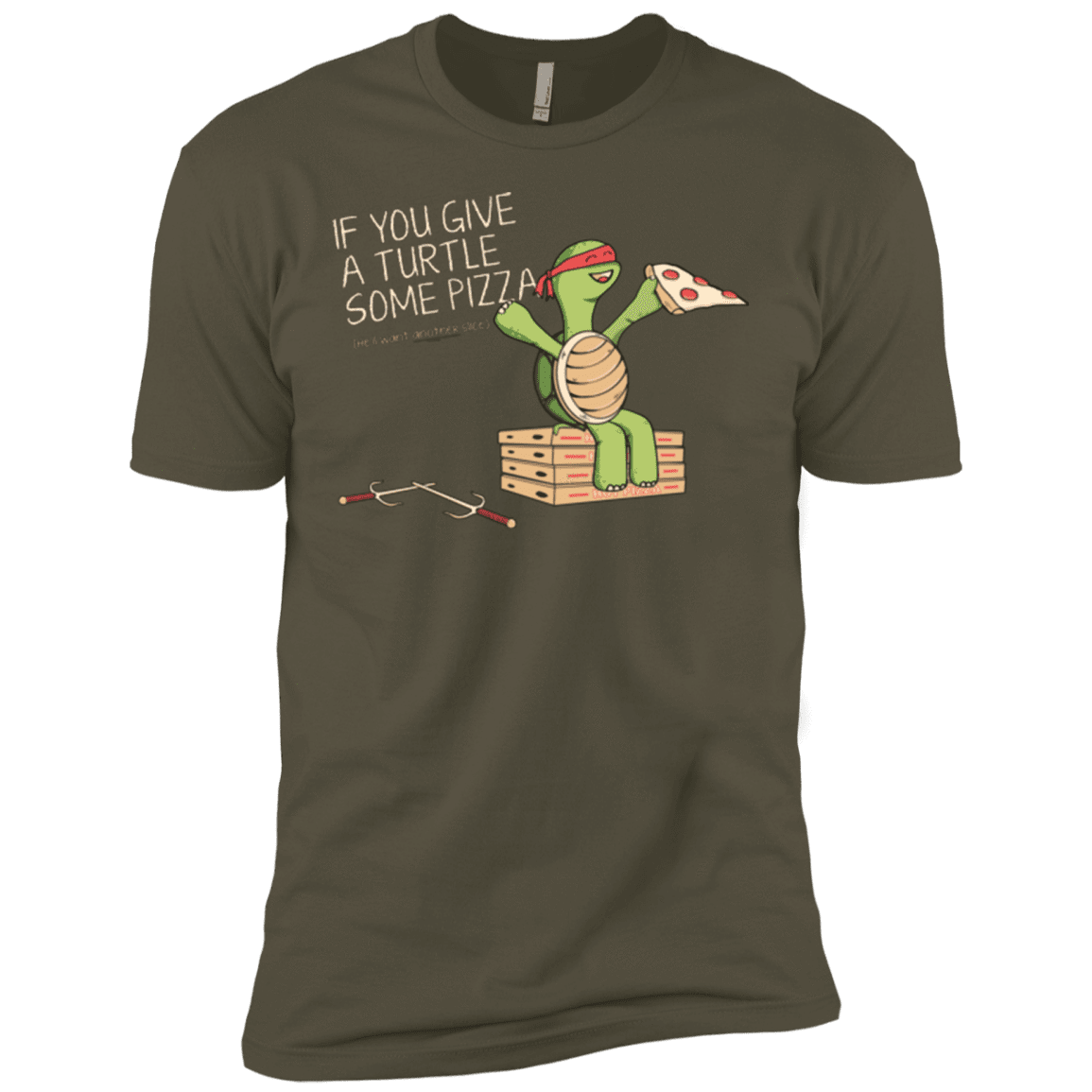 T-Shirts Military Green / X-Small Give a Turtle Men's Premium T-Shirt