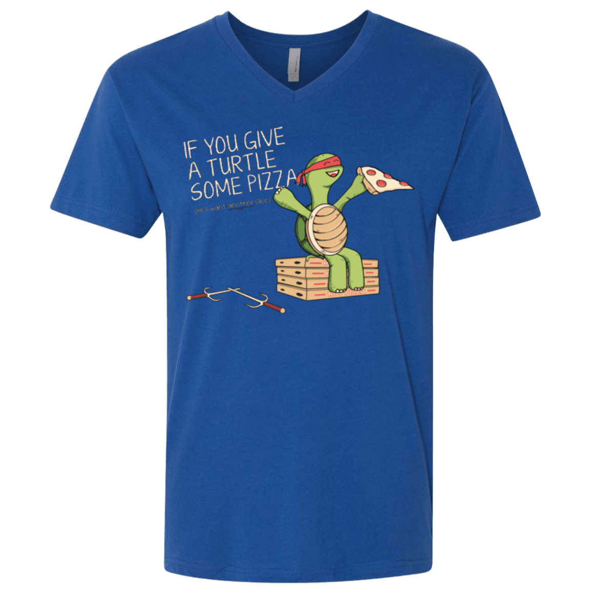 T-Shirts Royal / X-Small Give a Turtle Men's Premium V-Neck