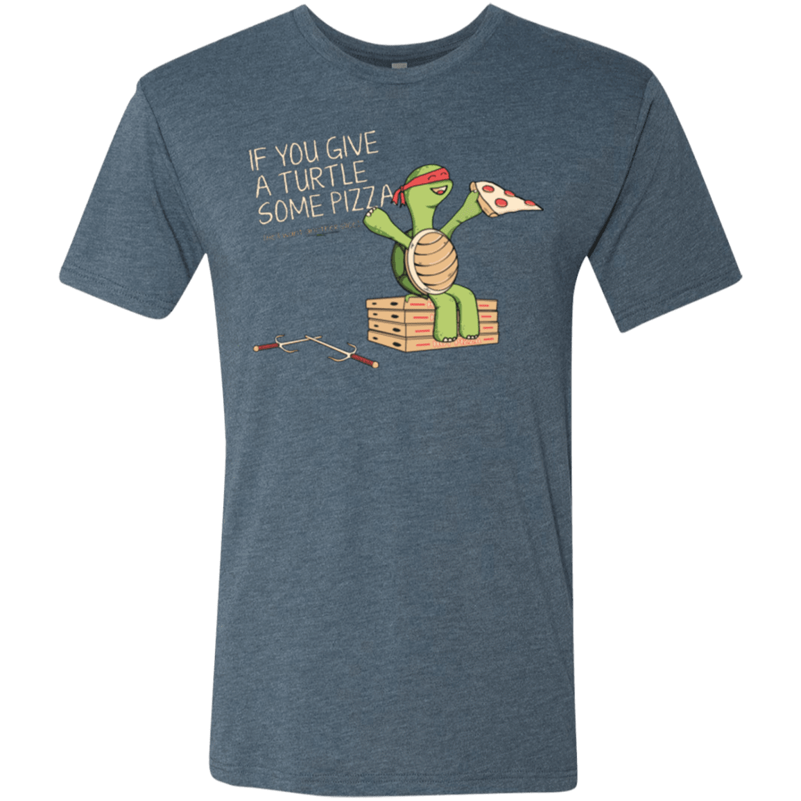 T-Shirts Indigo / Small Give a Turtle Men's Triblend T-Shirt