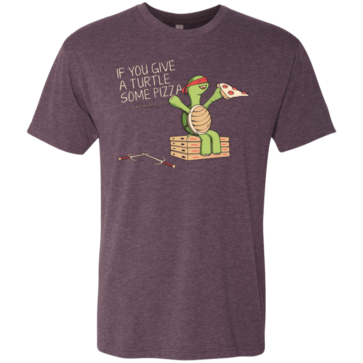 T-Shirts Vintage Purple / Small Give a Turtle Men's Triblend T-Shirt