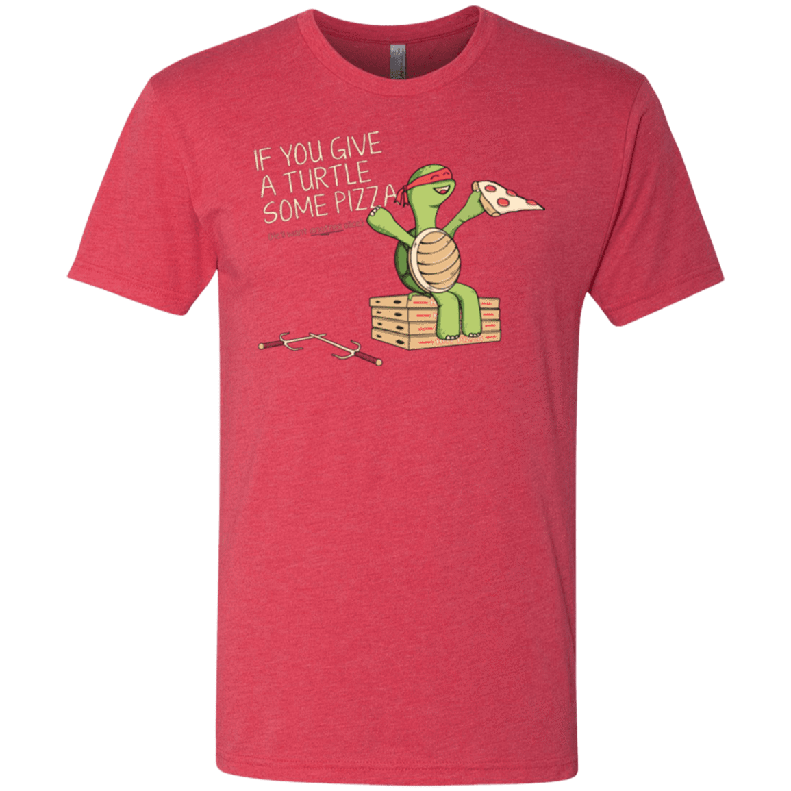 T-Shirts Vintage Red / Small Give a Turtle Men's Triblend T-Shirt