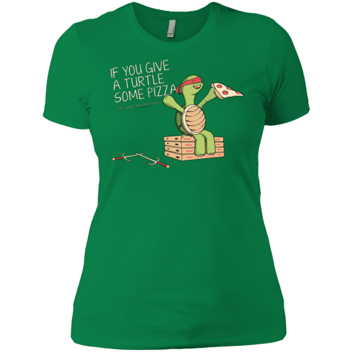 T-Shirts Kelly Green / X-Small Give a Turtle Women's Premium T-Shirt