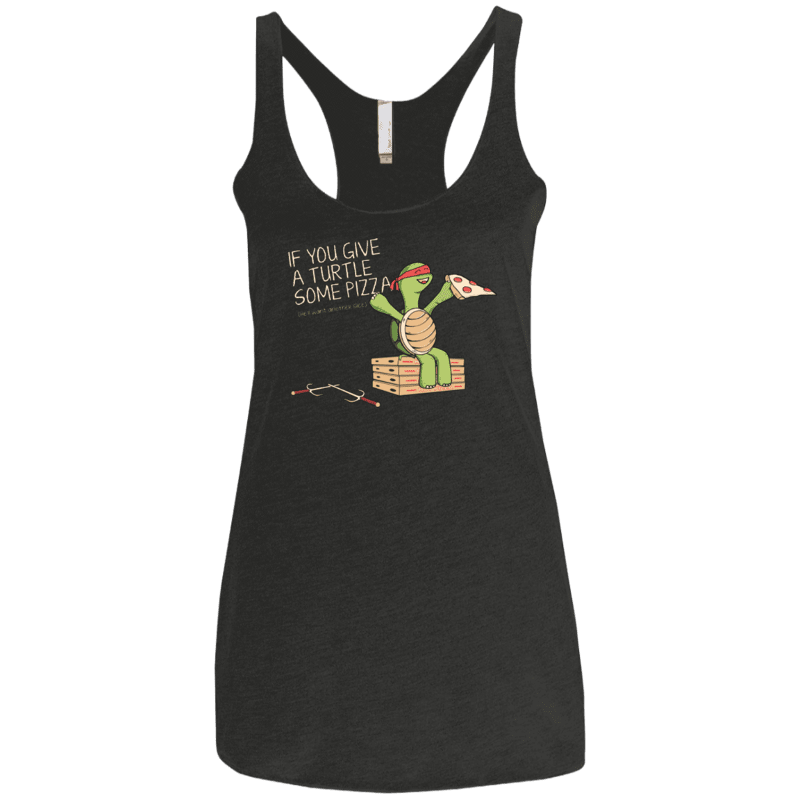 T-Shirts Vintage Black / X-Small Give a Turtle Women's Triblend Racerback Tank