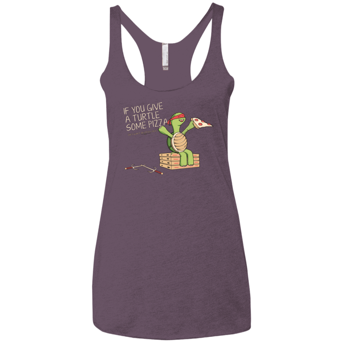 T-Shirts Vintage Purple / X-Small Give a Turtle Women's Triblend Racerback Tank