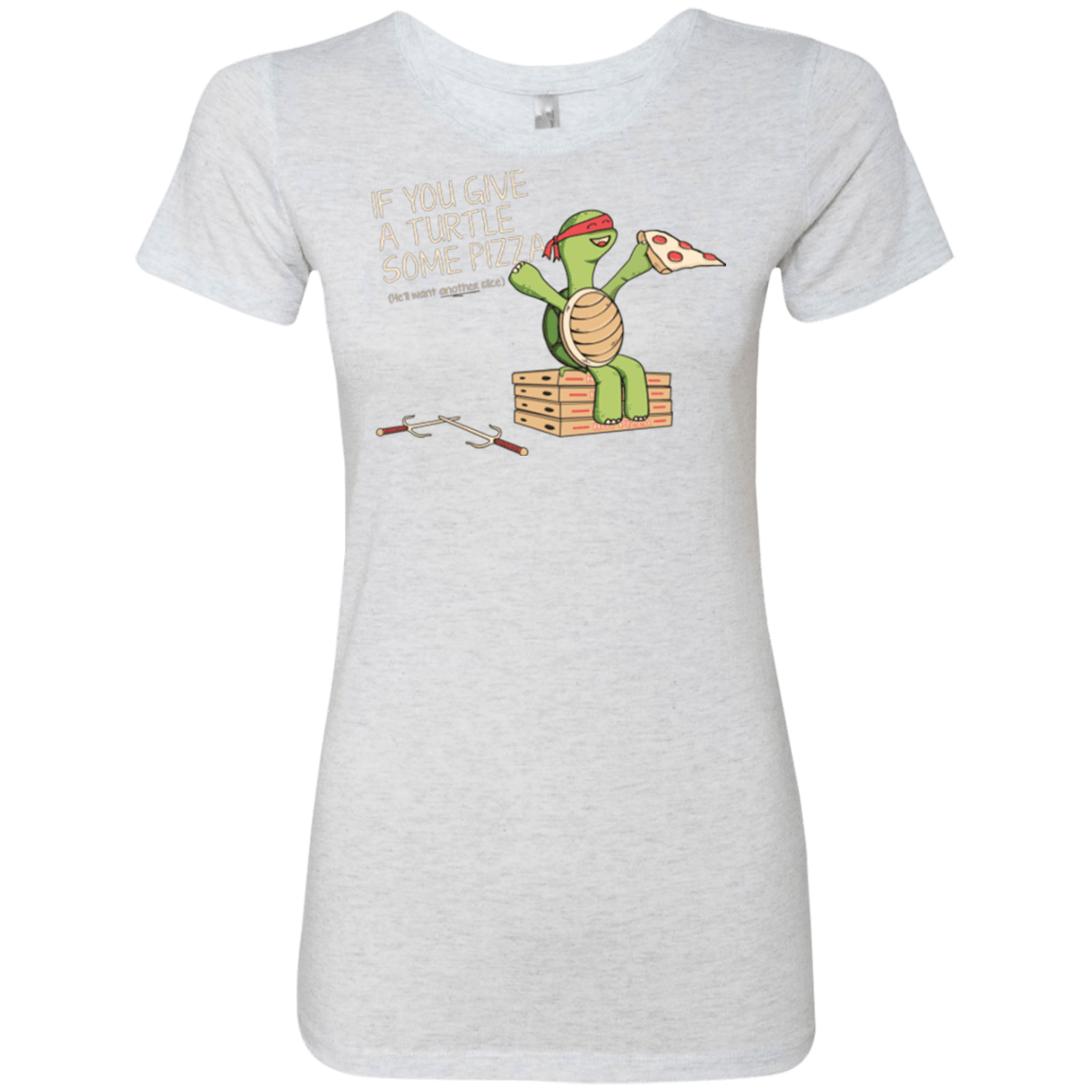 T-Shirts Heather White / Small Give a Turtle Women's Triblend T-Shirt