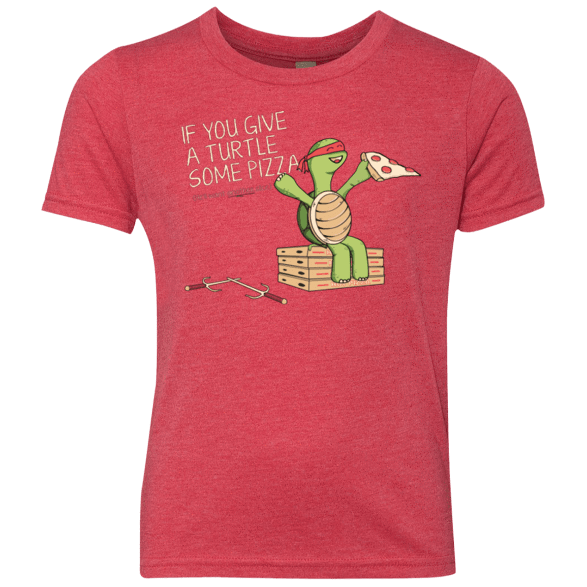 T-Shirts Vintage Red / YXS Give a Turtle Youth Triblend T-Shirt