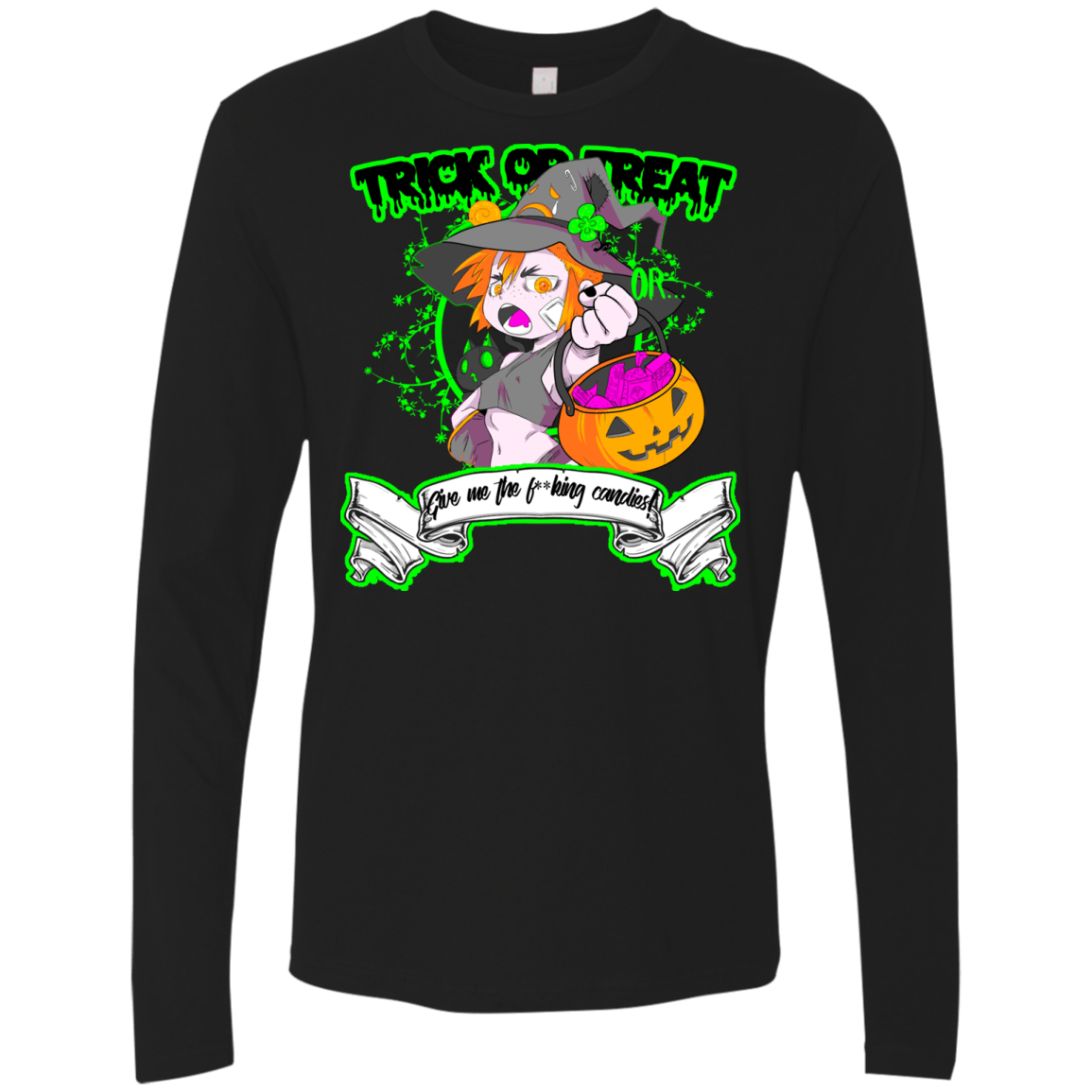 T-Shirts Black / Small Give me the Candies Men's Premium Long Sleeve