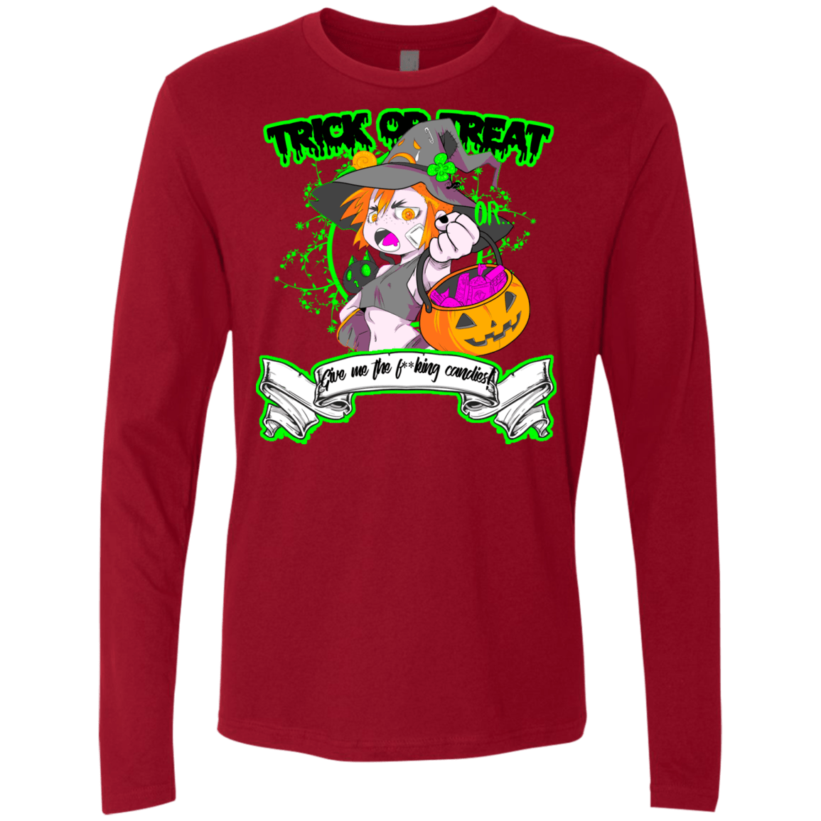 T-Shirts Cardinal / Small Give me the Candies Men's Premium Long Sleeve