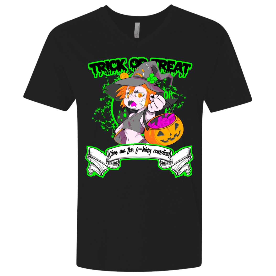 T-Shirts Black / X-Small Give me the Candies Men's Premium V-Neck