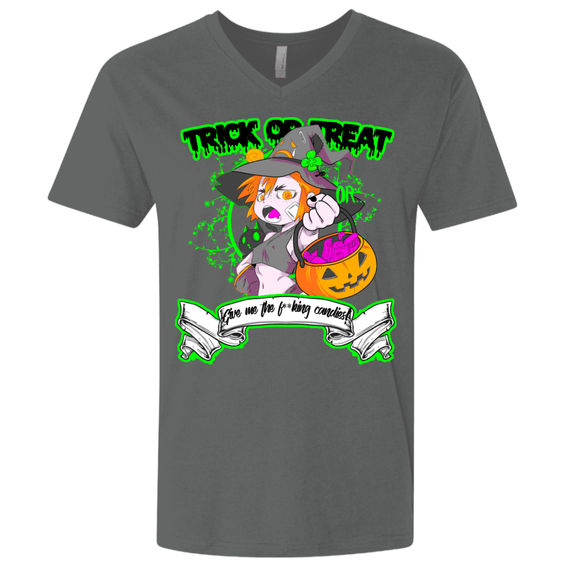 T-Shirts Heavy Metal / X-Small Give me the Candies Men's Premium V-Neck