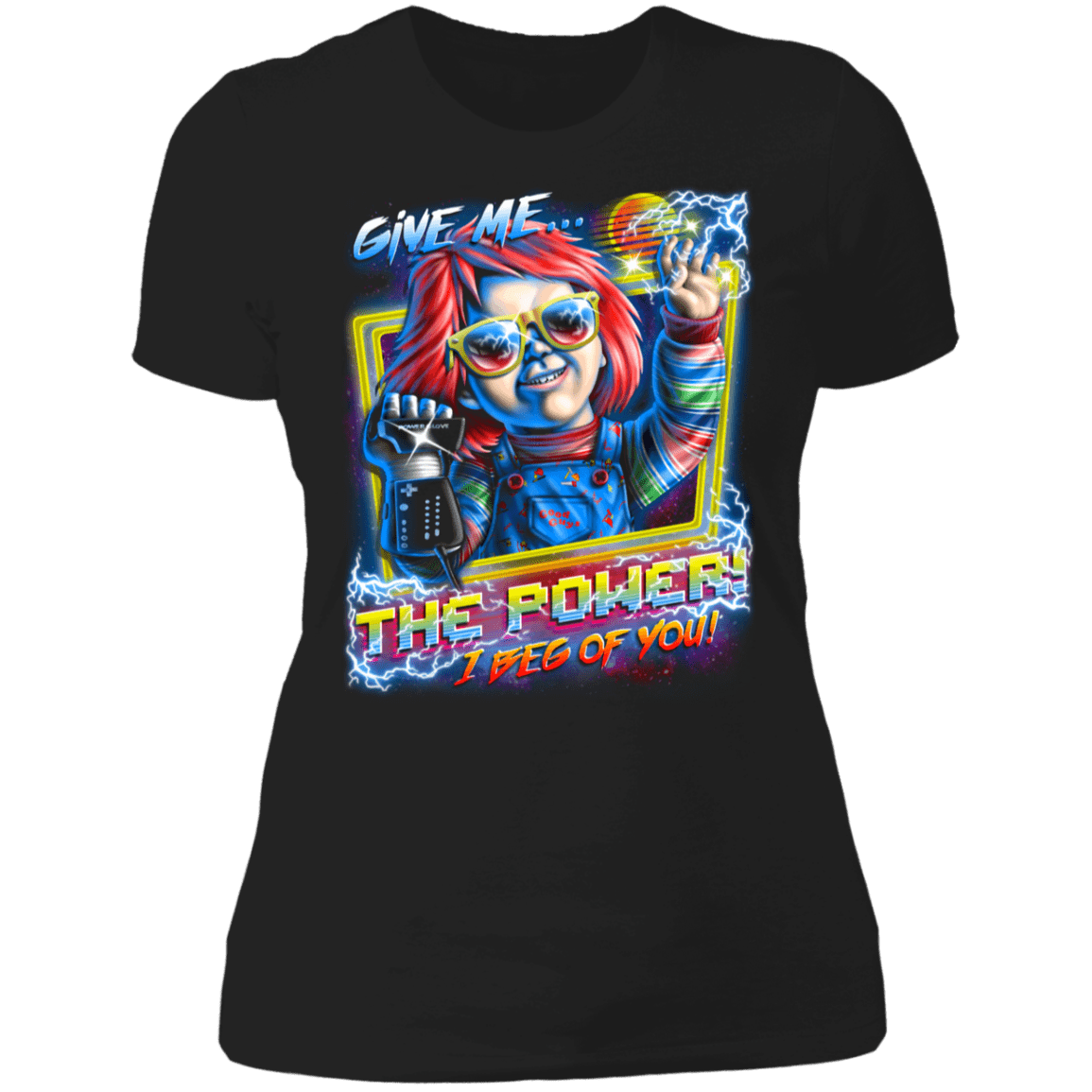 T-Shirts Black / X-Small Give Me The Power Women's Premium T-Shirt