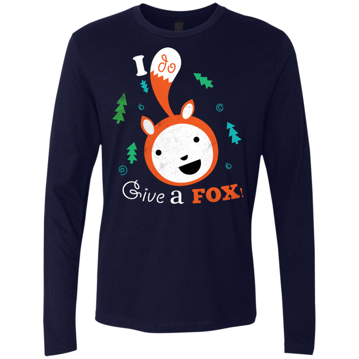 T-Shirts Midnight Navy / S Giving a Fox Men's Premium Long Sleeve