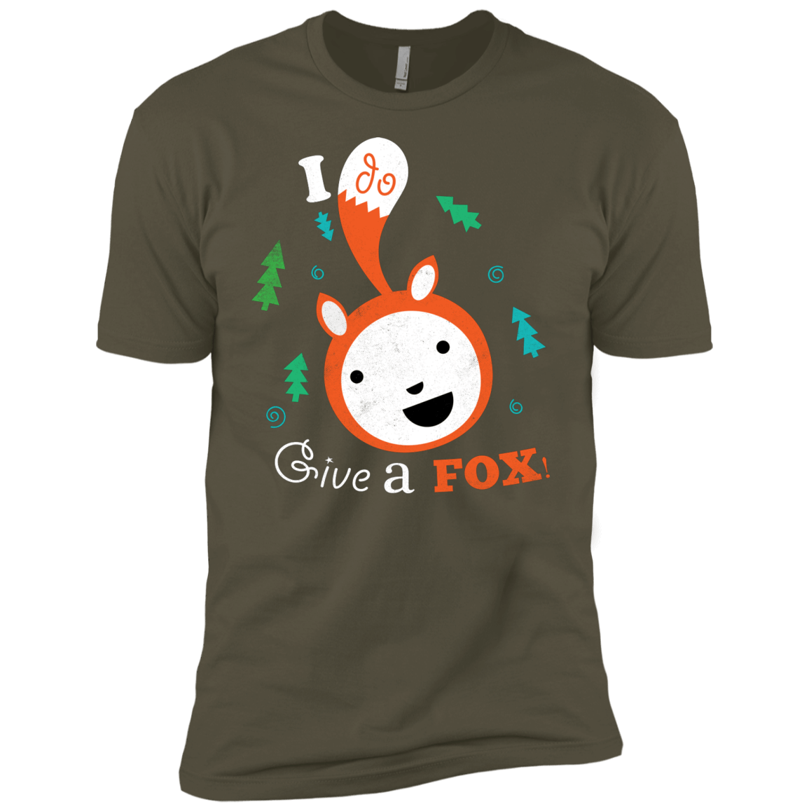 T-Shirts Military Green / X-Small Giving a Fox Men's Premium T-Shirt
