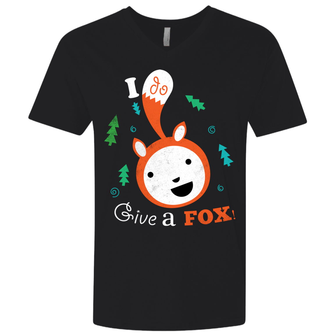 T-Shirts Black / X-Small Giving a Fox Men's Premium V-Neck