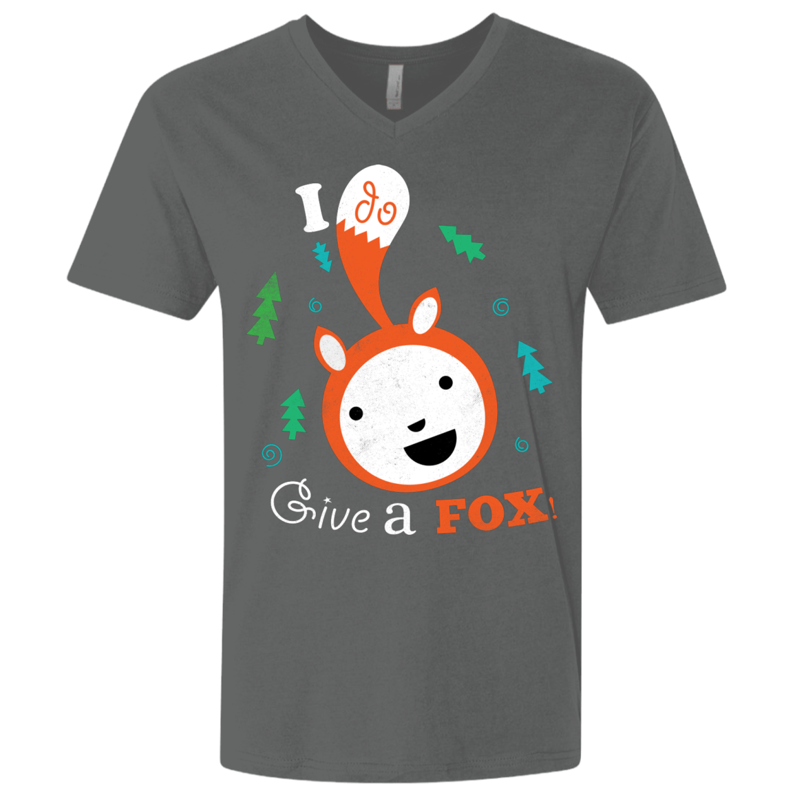 T-Shirts Heavy Metal / X-Small Giving a Fox Men's Premium V-Neck
