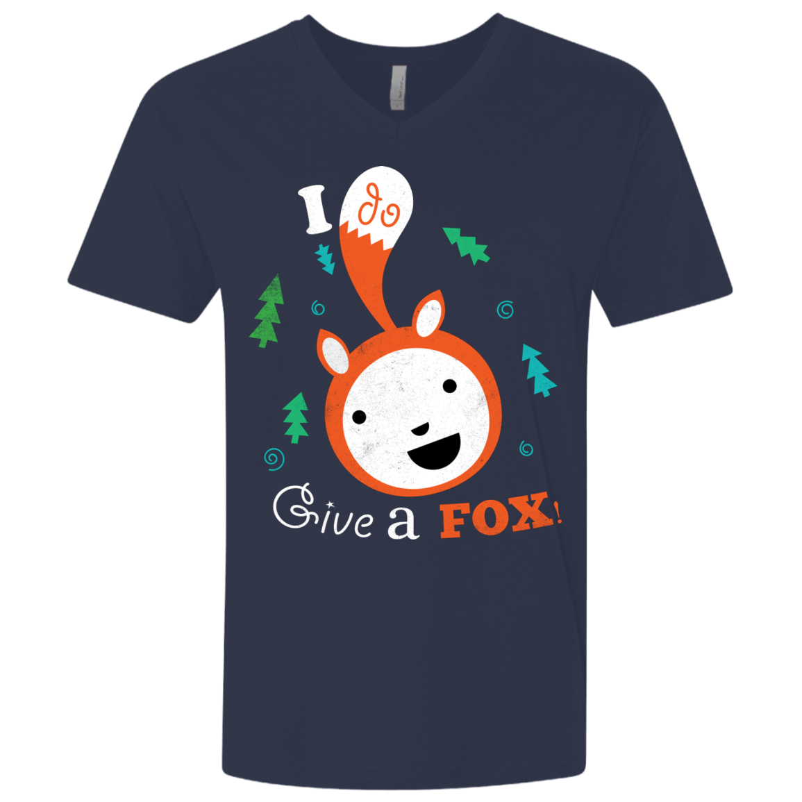 T-Shirts Midnight Navy / X-Small Giving a Fox Men's Premium V-Neck