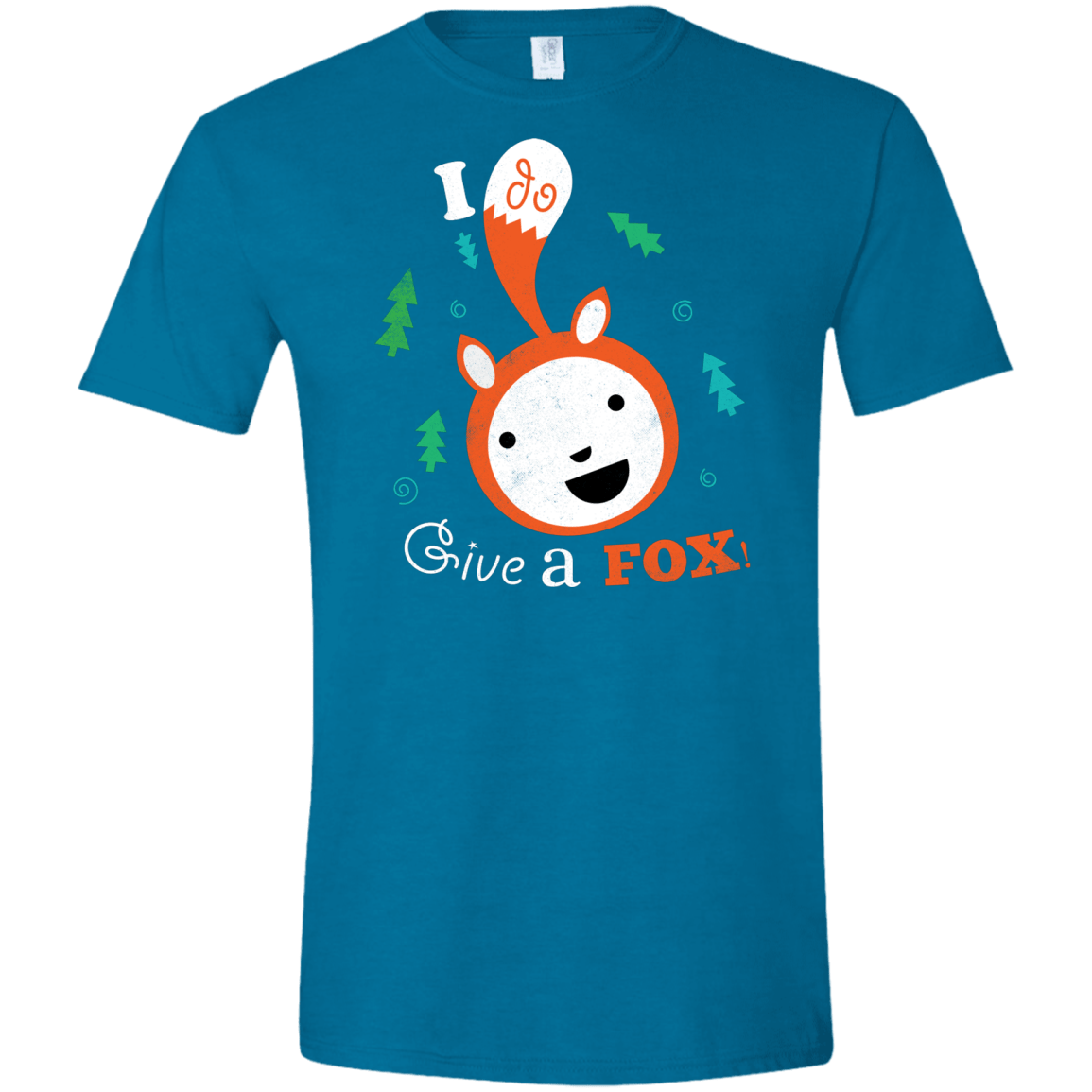 T-Shirts Antique Sapphire / S Giving a Fox Men's Semi-Fitted Softstyle
