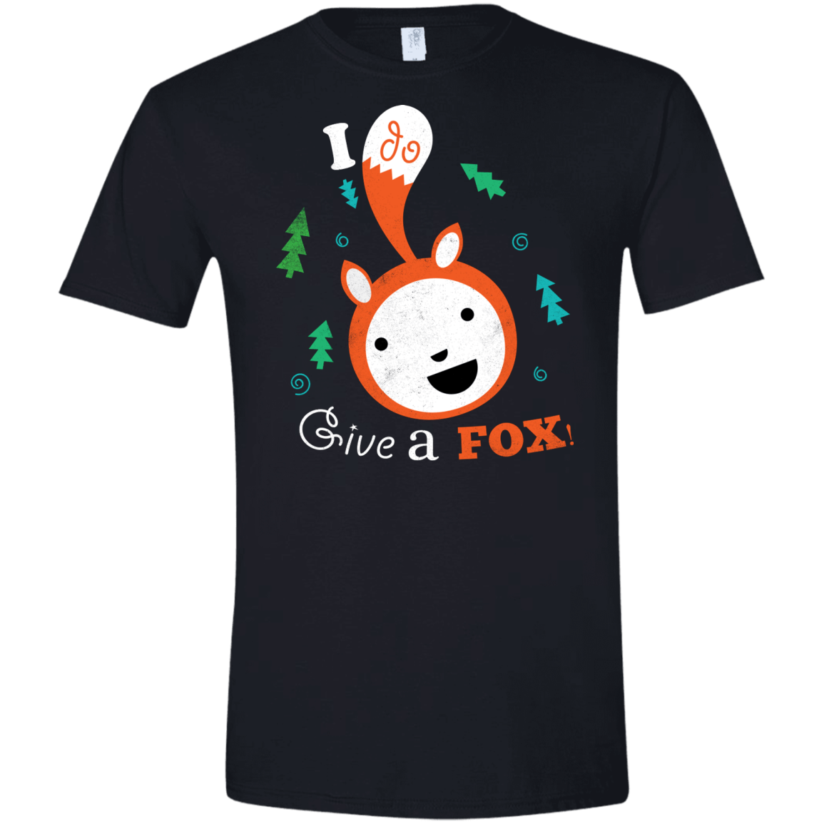 T-Shirts Black / X-Small Giving a Fox Men's Semi-Fitted Softstyle