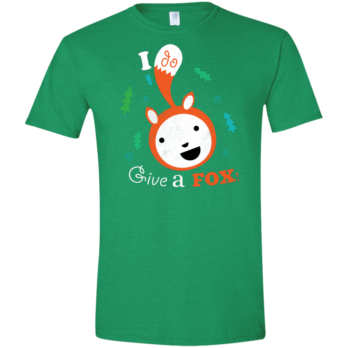 T-Shirts Heather Irish Green / S Giving a Fox Men's Semi-Fitted Softstyle