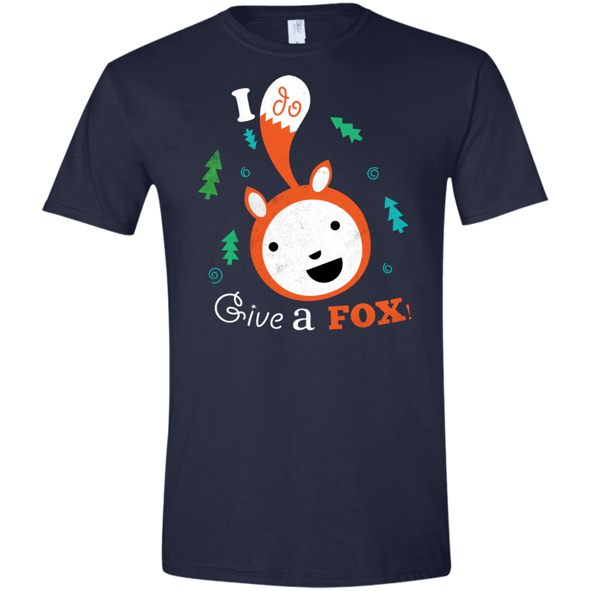 T-Shirts Navy / X-Small Giving a Fox Men's Semi-Fitted Softstyle
