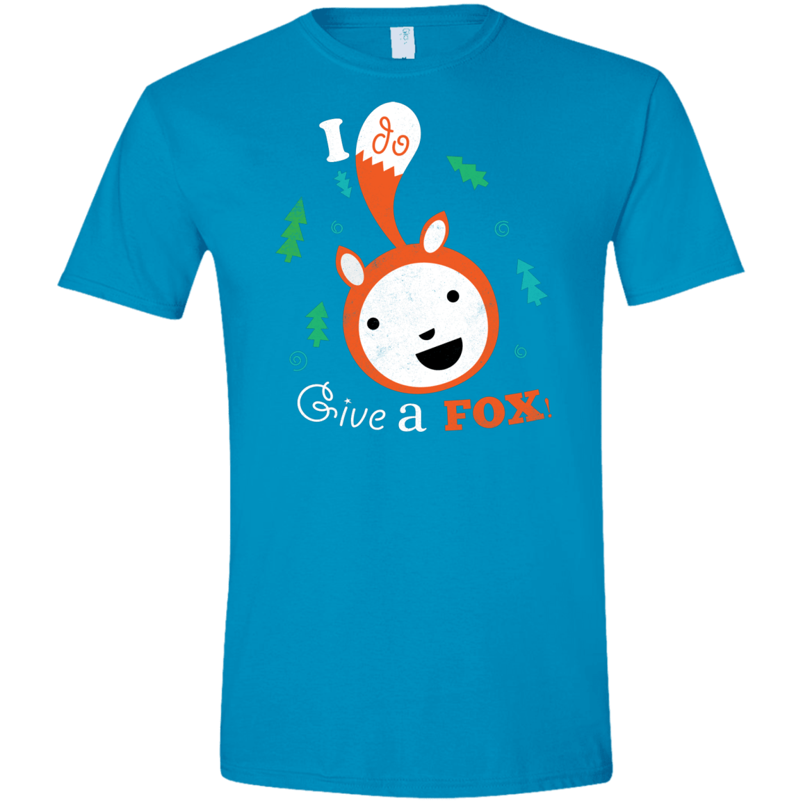 T-Shirts Sapphire / S Giving a Fox Men's Semi-Fitted Softstyle