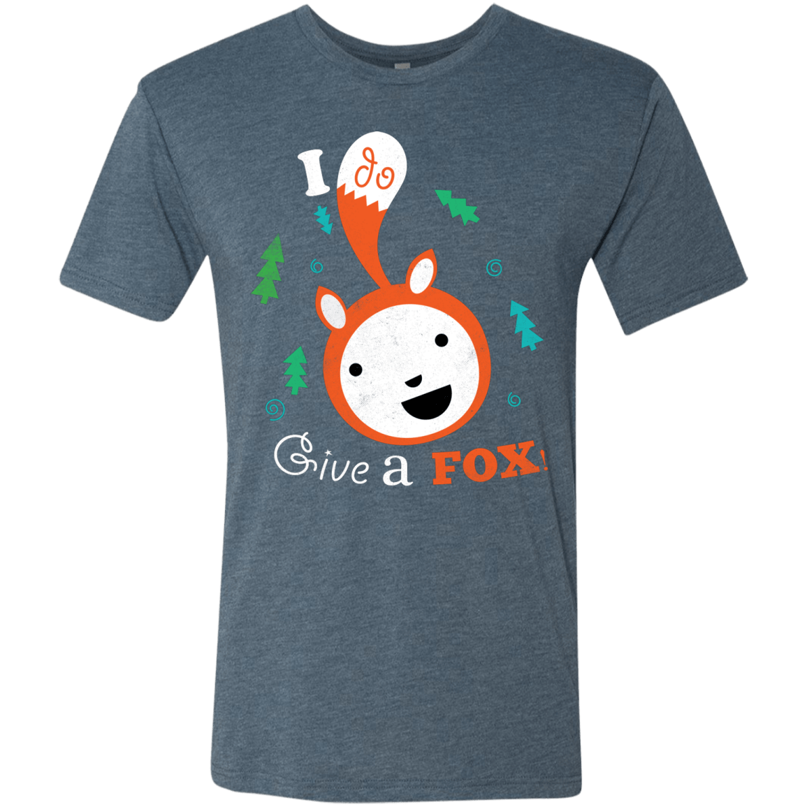 T-Shirts Indigo / S Giving a Fox Men's Triblend T-Shirt