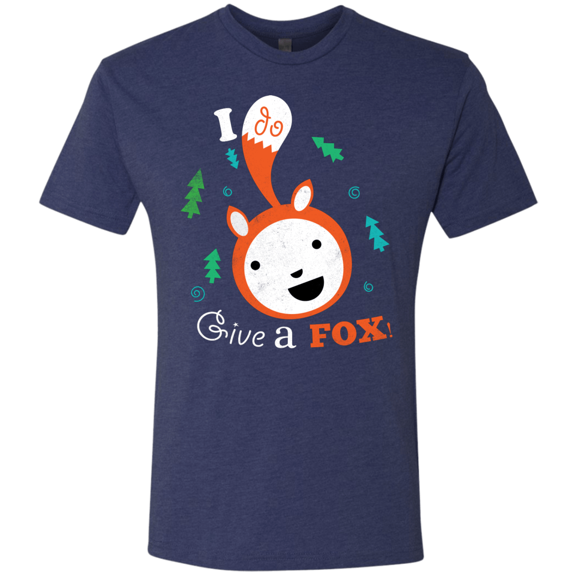 T-Shirts Vintage Navy / S Giving a Fox Men's Triblend T-Shirt