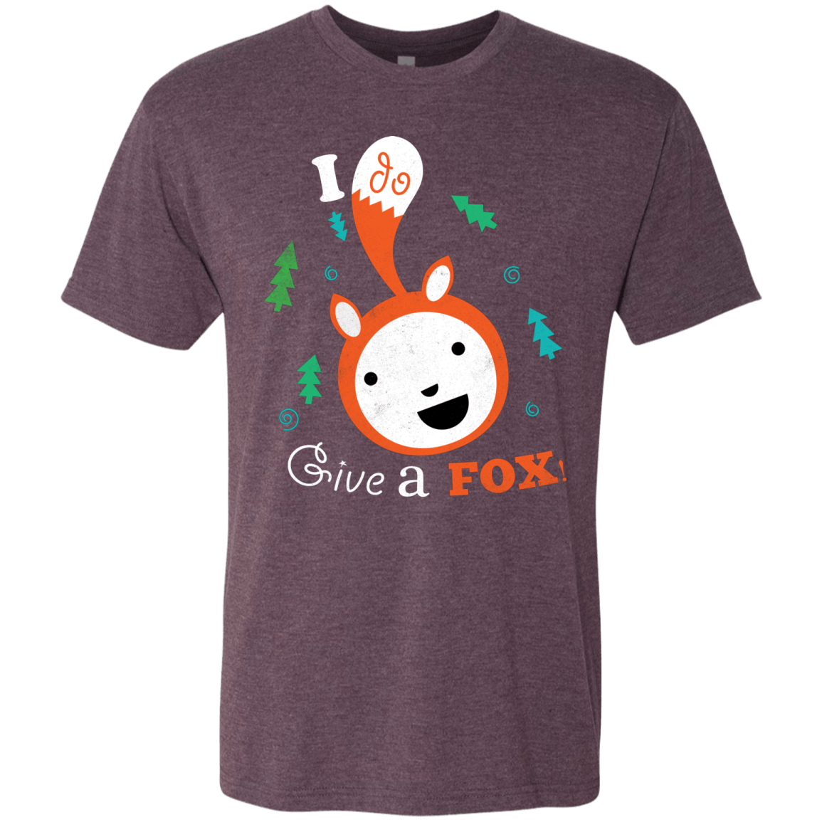 T-Shirts Vintage Purple / S Giving a Fox Men's Triblend T-Shirt