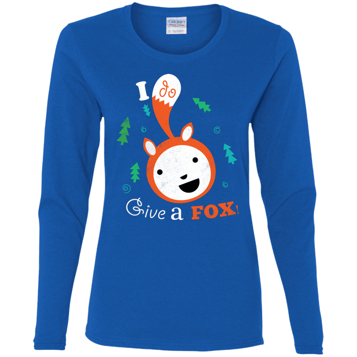 T-Shirts Royal / S Giving a Fox Women's Long Sleeve T-Shirt