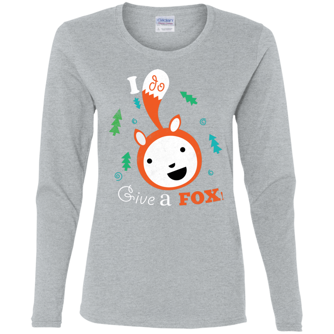 T-Shirts Sport Grey / S Giving a Fox Women's Long Sleeve T-Shirt