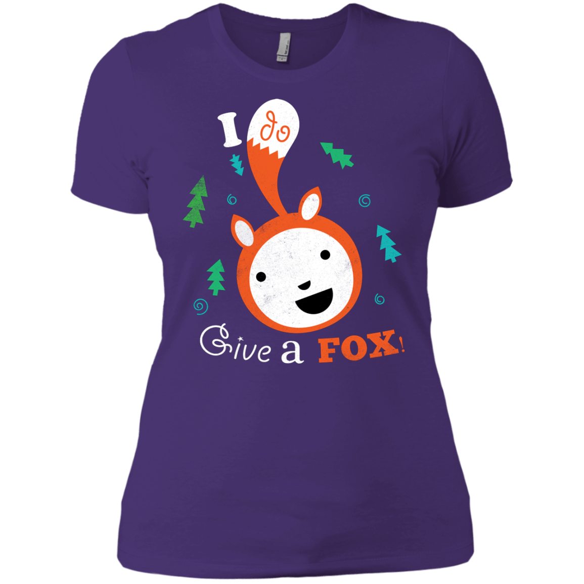 T-Shirts Purple Rush/ / X-Small Giving a Fox Women's Premium T-Shirt