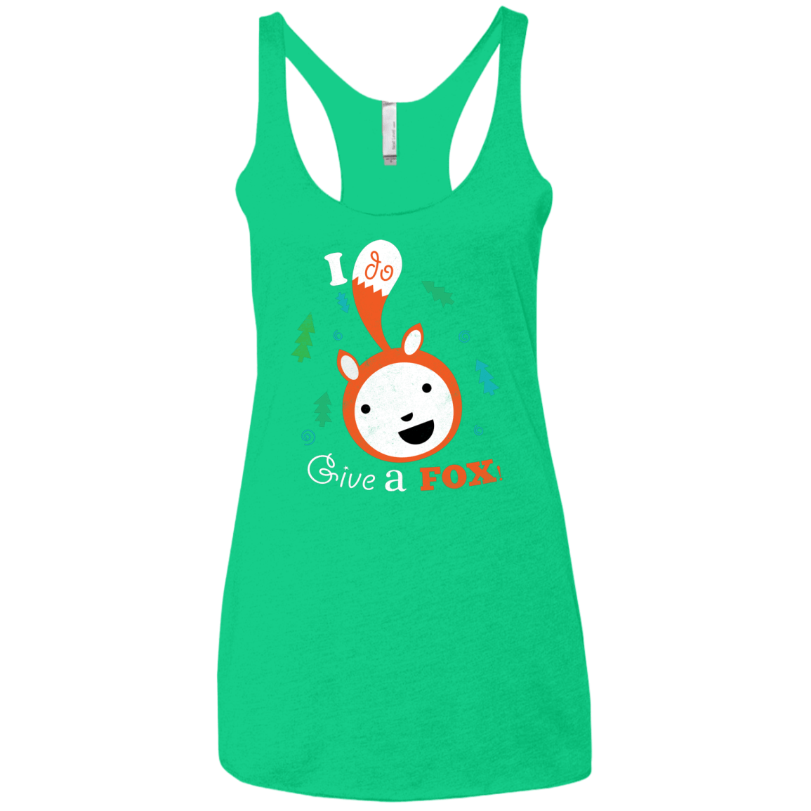 T-Shirts Envy / X-Small Giving a Fox Women's Triblend Racerback Tank