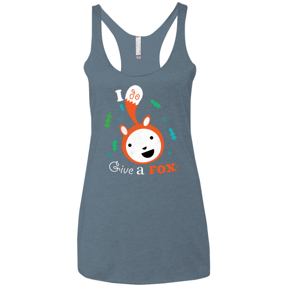 T-Shirts Indigo / X-Small Giving a Fox Women's Triblend Racerback Tank
