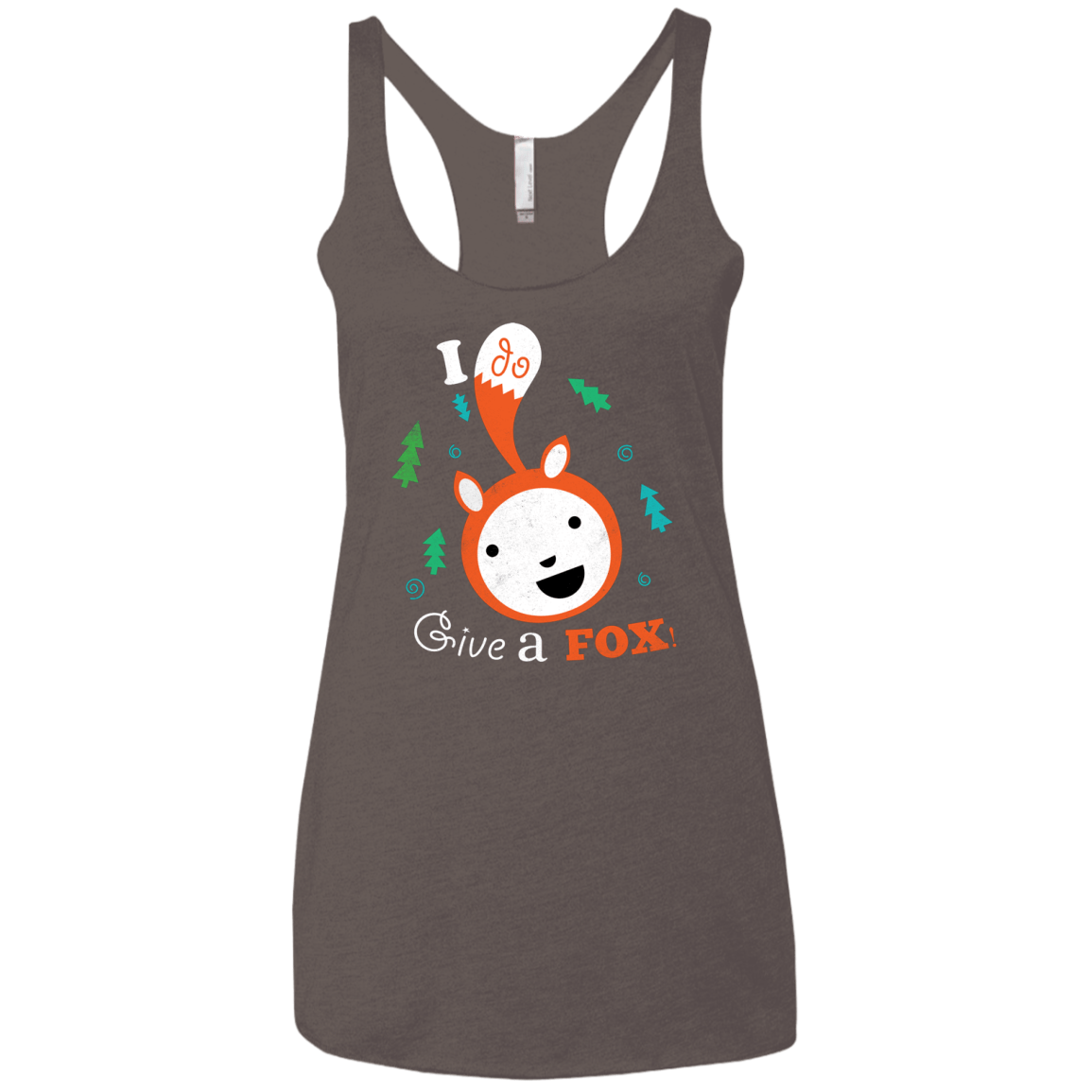 T-Shirts Macchiato / X-Small Giving a Fox Women's Triblend Racerback Tank