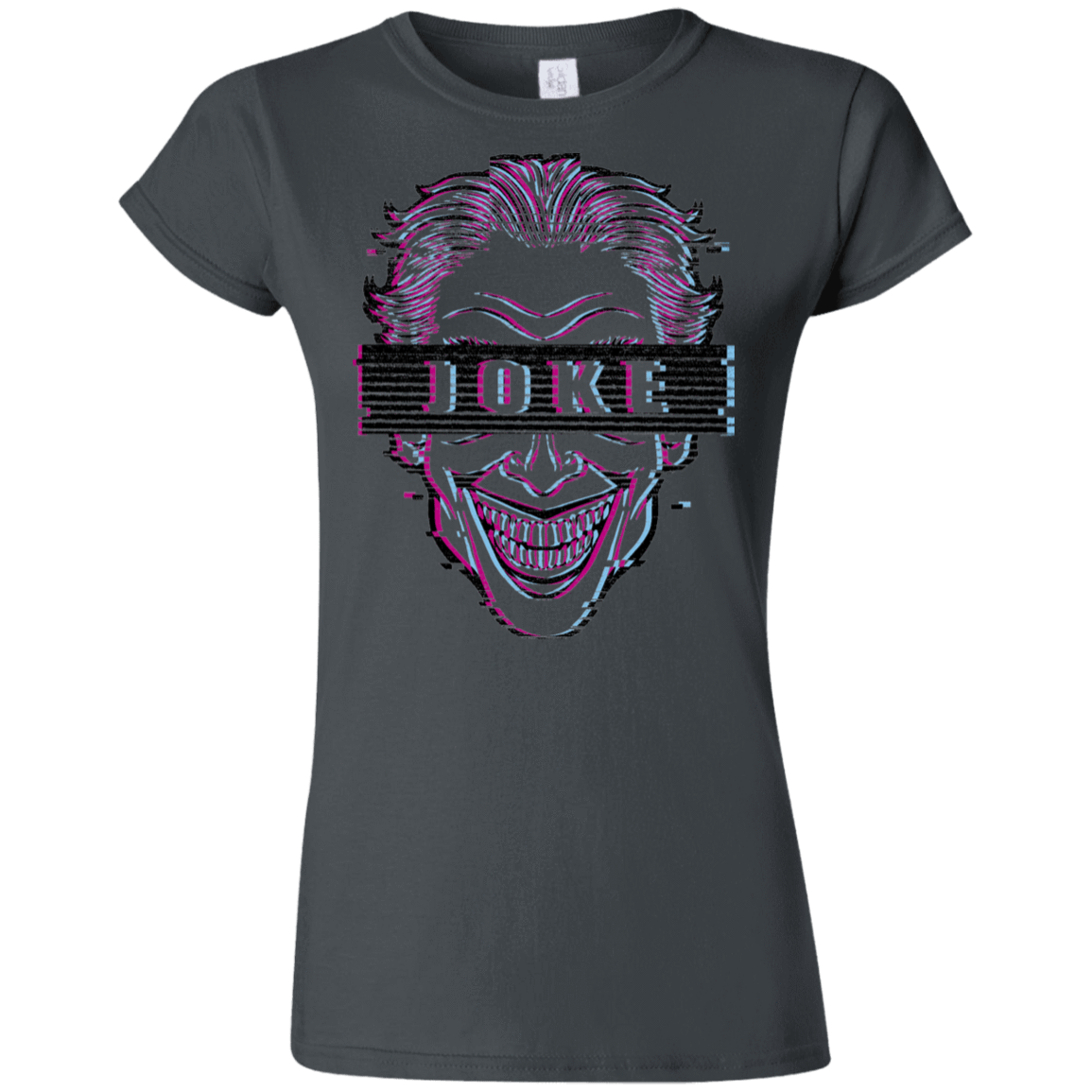 T-Shirts Charcoal / S Glitch Joke Junior Slimmer-Fit T-Shirt