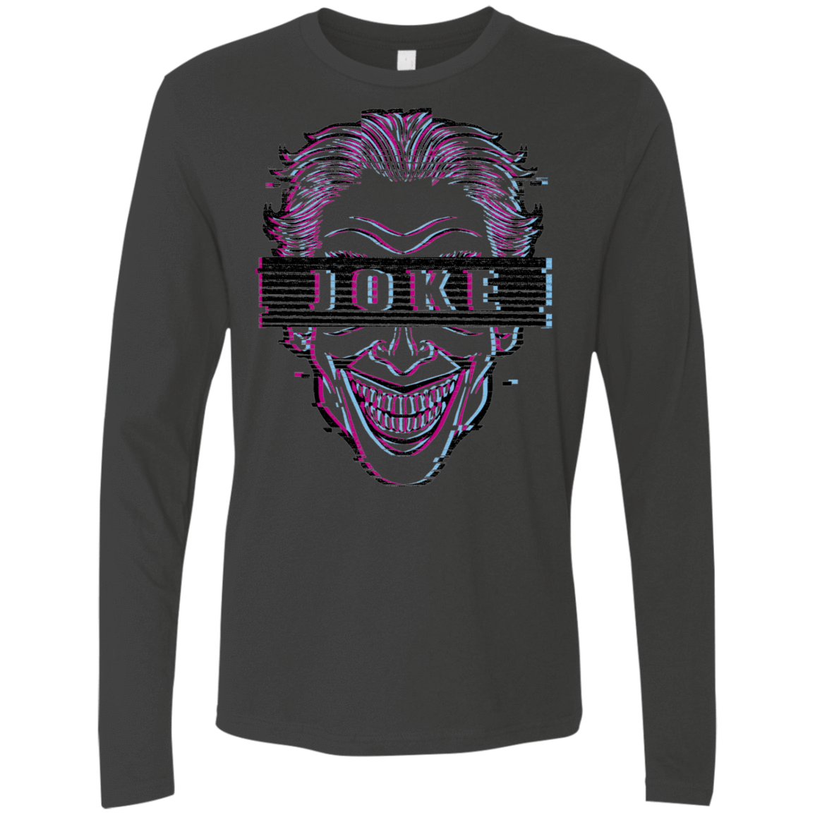 T-Shirts Heavy Metal / S Glitch Joke Men's Premium Long Sleeve