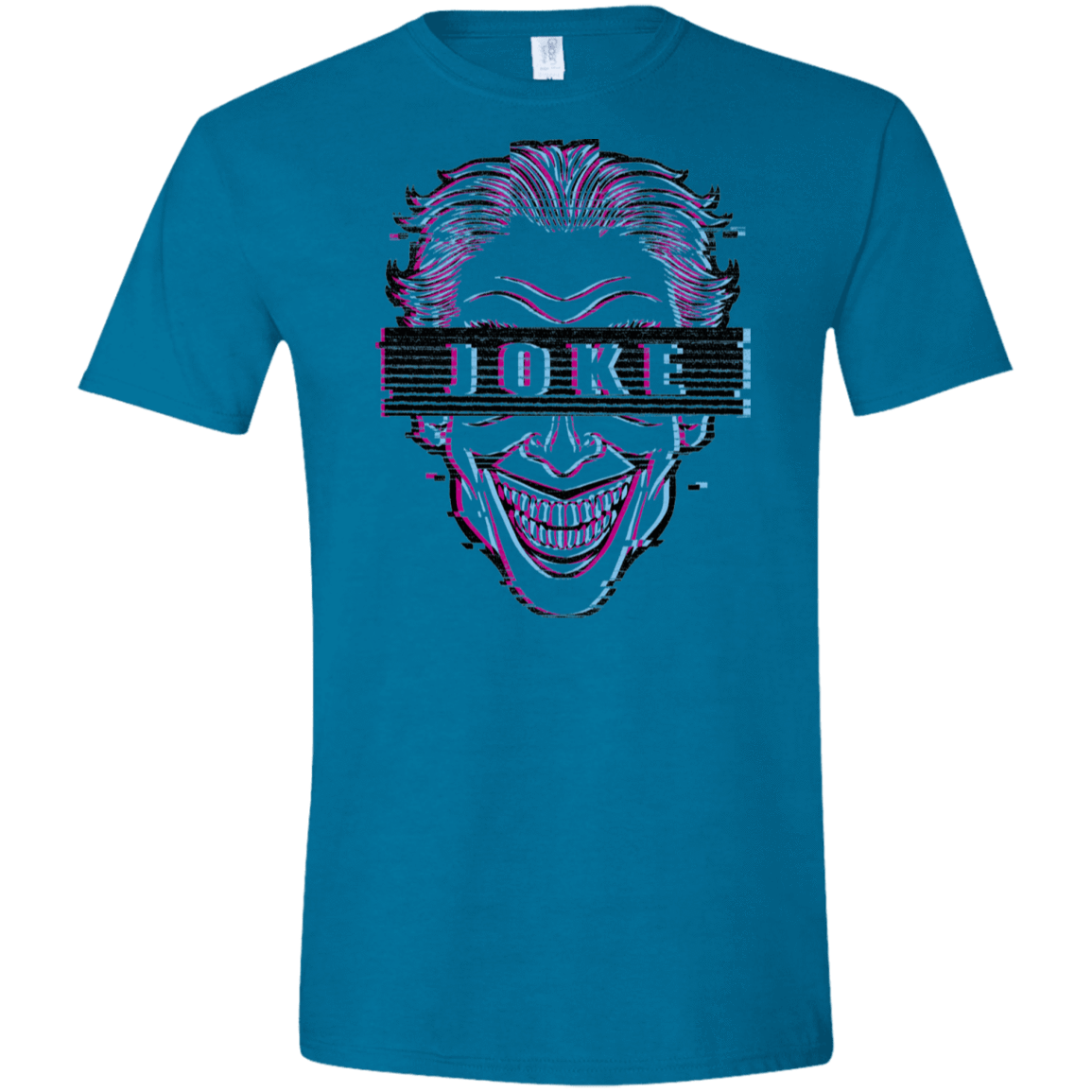 T-Shirts Antique Sapphire / S Glitch Joke Men's Semi-Fitted Softstyle