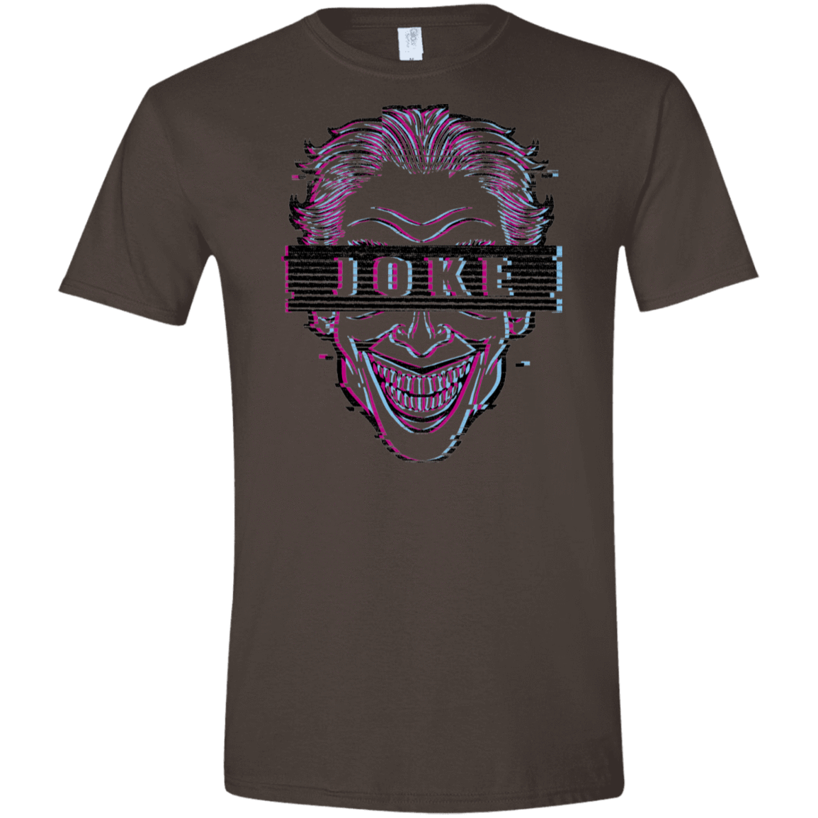T-Shirts Dark Chocolate / S Glitch Joke Men's Semi-Fitted Softstyle