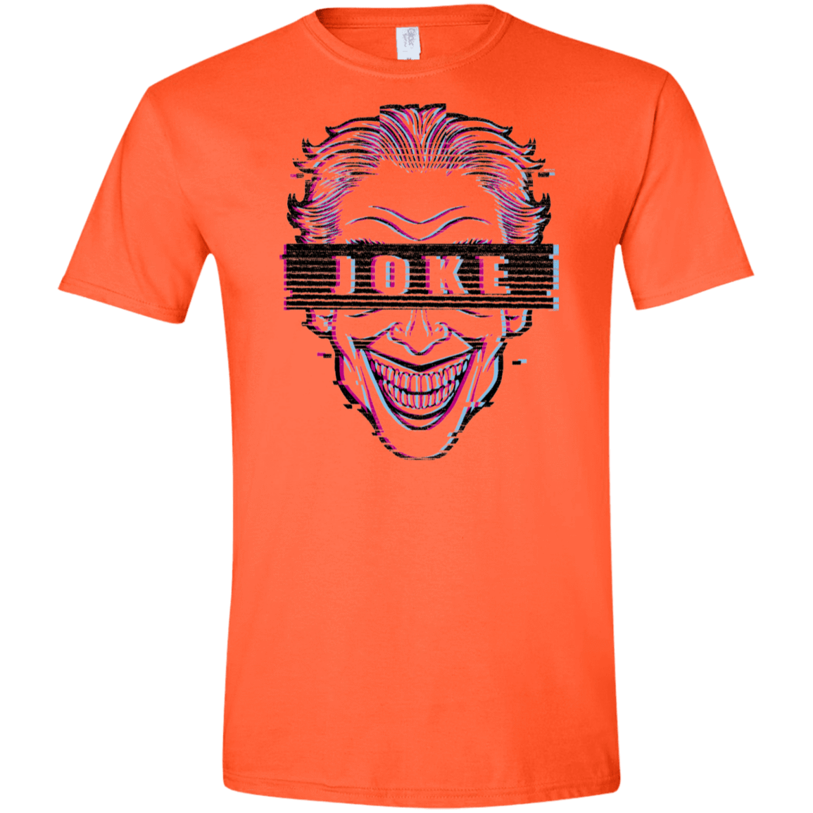 T-Shirts Orange / S Glitch Joke Men's Semi-Fitted Softstyle