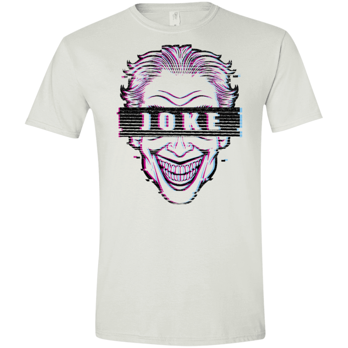 T-Shirts White / X-Small Glitch Joke Men's Semi-Fitted Softstyle